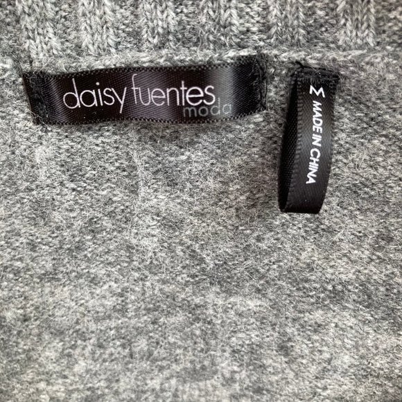 NWOT Daisy Fuentes Moda Grey Heather Sweater - Picture 3 of 4
